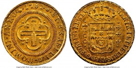 Maria I & Pedro III gold 1000 Reis 1781-(L) MS62 NGC, Lisbon mint, KM208, LMB-448, Gomes-16.04. Presently tied with the RLM example we sold in 2013 fo...
