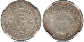 Republic "Discovery Anniversary" 1000 Reis 1900 MS65 NGC, KM500. A covetable specimen from this popular "Discovery" series, mottled throughout with ru...