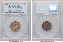 George V Specimen Cent 1925 SP65 Red and Brown PCGS, Ottawa mint, KM28. Fully engrossing in its presentation with eye-catching gloss in the fields and...