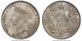 Victoria 50 Cents 1872-H MS63+ PCGS, Heaton mint, KM6. While not situated at the top of the PCGS census, the grade and overall appearance of the prese...