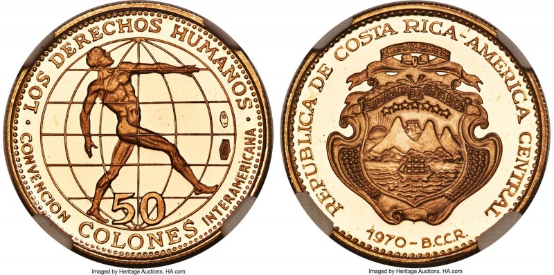 Republic Pair of Certified gold Proof Multiple Colones 1970 PR69 Ultra Cameo NGC...