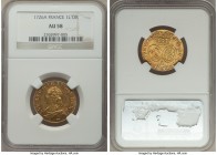 Louis XV gold Louis d'Or 1726-A AU58 NGC, Paris mint, KM489.1, Gad-340. Fully laudable quality with an exceptional eye appeal accented by rosaceous su...