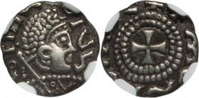 Anglo-Saxon. Early Transitional "Vanimundus Series" Sceat ND (675-685) XF45 NGC, Uncertain mint in Essex, Series Va, Type B, MEC I-670, S-774, cf. N-1...