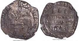 Charles I 1/2 Crown 1643 AU58 NGC, Oxford mint, Plume mm, KM214.5, S-2954, N-2413 (R). 15.09gm. A superbly sharp example of this Declaration 1/2 Crown...