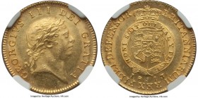 George III gold 1/2 Guinea 1813 MS63+ NGC, KM651, S-3737. Enviable from every angle with the visual allure of a much finer specimen, just a few stray ...