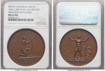 temp. William IV bronze "Abolition of Slavery" Medal 1834 MS65 Brown NGC, BHM-1666. 43mm. By J. Davis. A surprisingly difficult type from this histori...