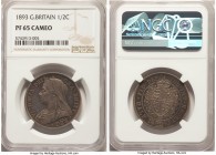 Victoria Proof 1/2 Crown 1893 PR65 Cameo NGC, KM782, S-3938. A majestic example of this popular issue, its razor-sharp strike and glossy mirrored surf...