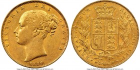 Victoria gold Sovereign 1839 XF40 NGC, KM736.1, S-3852. A significantly rare early date among Victoria's sovereigns, with markedly few examples saved ...