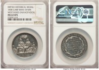 temp. Victoria white metal "Negro Emancipation in the West Indies" Medal 1838 MS62 Deep Prooflike NGC, BHM-1881 (R). 32mm. By T. Halliday. Very rare t...