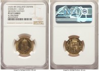 Charles I gold Proof Fantasy Crown ND PR67 Cameo NGC, KM-Unl. Numbered on the reverse as #1700 from a mintage of 5000. A modern Proof fantasy issue lo...
