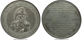 Northern Haiti. Henri Christophe tin "Election" Medal 1807-Dated MS62 NGC, Fonrobert-Unl., Guttag-Unl. 43mm. Noted on the holder as having THOMASON on...