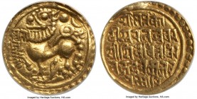 Kadambas of Goa. Sivachitta Permadideva gold Pagoda (Stater) ND (fl. 1147-1187) XF40 ANACS, Mitch-655, Zeno-18908. Dated Cyclical Year Mava. A quite a...