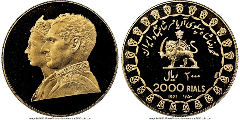 Muhammad Reza Pahlavi gold Proof "2500th Anniversary of the Persian Monarchy" 20...