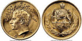 Muhammad Reza Pahlavi gold 2-1/2 Pahlavi MS 2537 (1978) MS66 NGC, KM1201. AGW 0.5885 oz. 

HID09801242017

© 2020 Heritage Auctions | All Rights R...