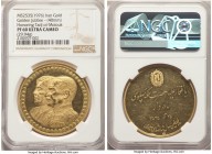 Muhammad Reza Pahlavi gold Proof "Golden Jubilee of Pahlavi Dynasty" Medal MS 2535 (1976) PR60 Ultra Cameo NGC, 40mm. 29.94gm. AGW 0.8667 oz. 

HID0...