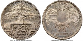 Republic silver Essai 25 Piastres 1929 MS65 NGC, KM-E7, Lec-34. A very scarcely encountered Essai type with a hint of tone.

HID09801242017

© 202...