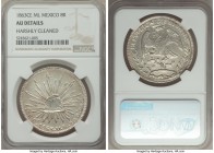 Republic 8 Reales 1863 Ce-ML AU Details (Harshly Cleaned) NGC, Real de Catorce mint, KM377.1, DP-Ce01. A more attainable representative of one of the ...