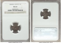 Republic 5 Centavos 1868-Mo MS64 NGC, Mexico City mint, KM397. Deeply toned surfaces over a strong strike. We note that this exact example previously ...