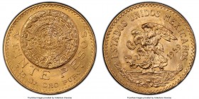 Estados Unidos gold 20 Pesos 1959 MS67 PCGS, Mexico City mint, KM478. Most likely a restrike, though not designated as such on the holder. AGW 0.4822 ...