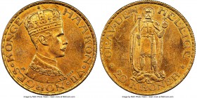 Haakon VII gold 20 Kroner 1910 MS62 NGC, KM376. AGW 0.2593oz.

HID09801242017

© 2020 Heritage Auctions | All Rights Reserved