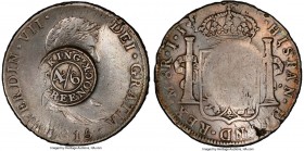 Renfrewshire - Greenock. A. King Counterstamped 4 Shillings 6 Pence ND (1820s) XF40 PCGS, KM-CC56, Davis-99. Displaying *A KING GREENOCK around 4/6 co...