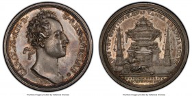 Ulrika Eleonora silver Specimen "Death of Karl XII" Medal 1718 SP62 PCGS, Bernheimer-142, Wurz-4404, Hildebrand-208. 42mm. By Georg Wilhelm Vestner. S...