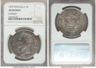 Republic 5 Bolivares 1879-(bb) AU Details (Stained) NGC, Brussels mint, KM-Y24.1, OAV-5B-A.1. Mintage: 250,000. The first and lowest mintage date for ...