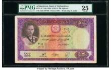 Afghanistan Bank of Afghanistan 500 Afghanis ND (1939) / SH1318 Pick 27 PMG Very Fine 25. Minor repair.

HID09801242017

© 2020 Heritage Auctions | Al...