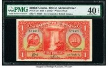 British Guiana Government of British Guiana 1 Dollar 1.10.1938 Pick 12b PMG Extremely Fine 40 EPQ. 

HID09801242017

© 2020 Heritage Auctions | All Ri...