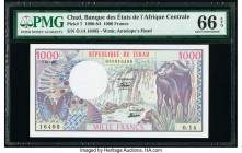 Chad Banque Des Etats De L'Afrique Centrale 1000 Francs 1980-84 Pick 7 PMG Gem Uncirculated 66 EPQ. 

HID09801242017

© 2020 Heritage Auctions | All R...