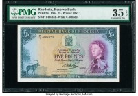 Rhodesia Reserve Bank of Rhodesia 5 Pounds 10.11.1964 Pick 26a PMG Choice Very Fine 35 EPQ. 

HID09801242017

© 2020 Heritage Auctions | All Rights Re...