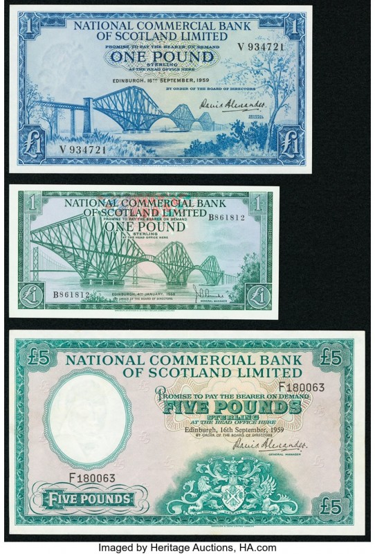 Scotland National Commercial Bank of Scotland Limited 1; 5 Pounds 1959 Pick 265;...