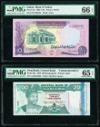 Sudan Bank of Sudan 10 Pounds 1980 Pick 15c PMG Gem Uncirculated 66 EPQ; Swaziland Central Bank 200 Emalangeni 6.9.1998 Pick 28a Commemorative PMG Gem...