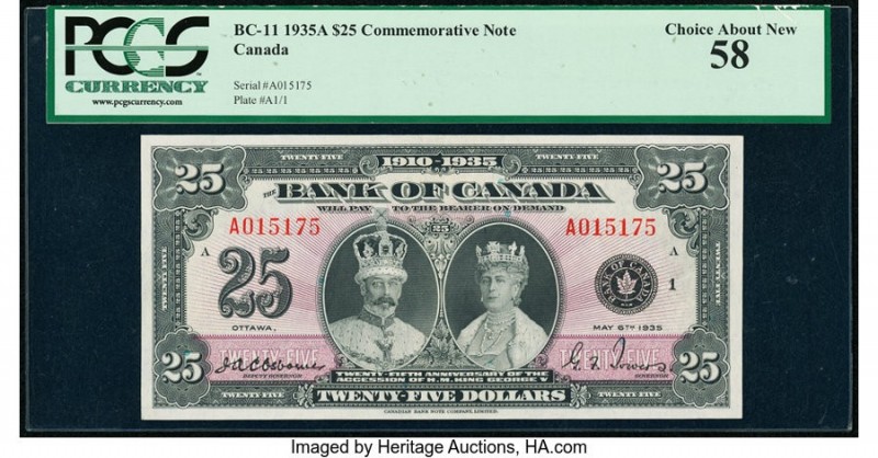 Canada Bank of Canada $25 6.5.1935 Pick 48 BC-11 Commemorative Issue PCGS Choice...