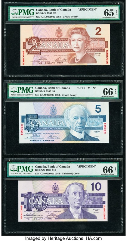 Canada Bank of Canada $2; $5; $10; $20; $50; $100 1986 (2); 1988 (2); 1989; 1991...