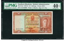 Southern Rhodesia Southern Rhodesia Currency Board 10 Shillings 15.12.1939 Pick 9a2 PMG Extremely Fine 40 EPQ. Featuring the first date of the series,...