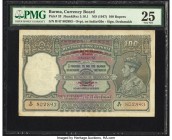 Burma Currency Board 100 Rupees ND (1947) Pick 33 Jhunjhunwalla-Razack5.16.1 PMG Very Fine 25. A delightful, Calcutta Reserve Bank of India 100 Rupee ...