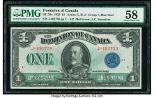Canada Dominion of Canada $1 2.7.1923 Pick 33c DC-25c PMG Choice About Unc 58. Part of a large and complex series, this specific example features the ...