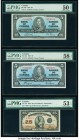 Canada Bank of Canada $5 2.1.1937 BC-23b; BC-23c Two Examples PMG About Uncirculated 50 EPQ; Choice About Unc 58 EPQ; Canada Dominion of Canada 25 Cen...