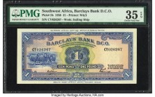 Southwest Africa Barclays Bank D.C.O. 1 Pound 29.11.1958 Pick 5b PMG Choice Very Fine 35 EPQ. Scarce in higher grades, this gorgeous example is the th...