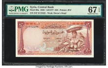 Syria Central Bank of Syria 50 Pounds 1958 Pick 90a PMG Superb Gem Unc 67 EPQ. An important and scarce 1958 Syrian issue that has never before been pu...