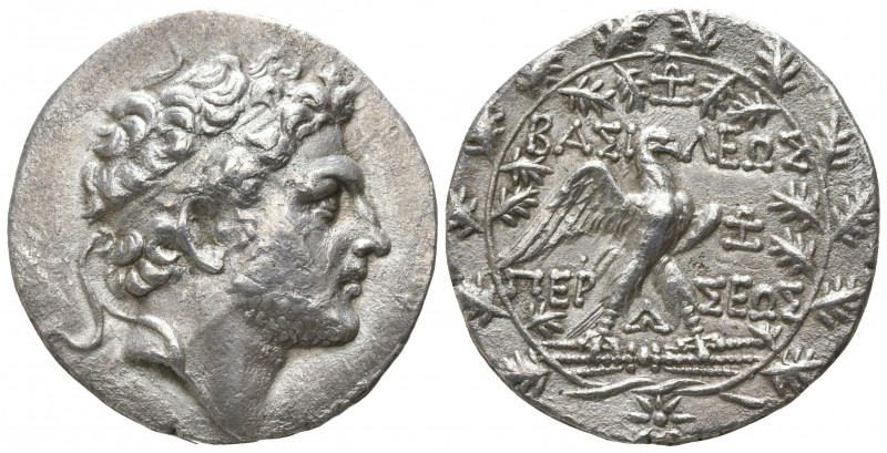 Kings of Macedon. Pella or Amphipolis mint. Perseus 179-168 BC.
Tetradrachm AR...