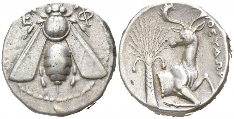 Ionia. Ephesos . ΘΕΥΔΩΡΟΣ, magistrate circa 420-320 BC.
Tetradrachm AR

24mm....