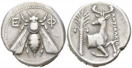 Ionia. Ephesos . ANTIAΛKIΔAΣ, magistrate. 390-325 BC. Tetradrachm AR