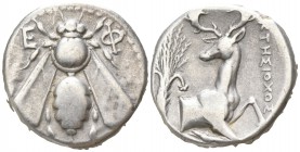 Ionia. Ephesos . ΚΤΗΣΙΟΧΟΣ, magistrate circa 380-370 BC. Tetradrachm AR