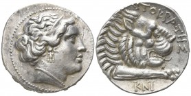 Caria. Knidos  . AΥTOKΡATHΣ, magistrate circa 375-340 BC. Tetradrachm AR