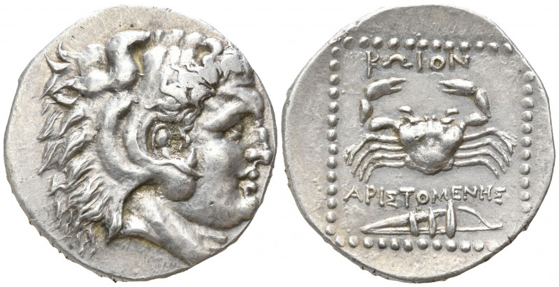 Islands off Caria. Kos. Aristomenes, magistrate. circa 285-258 BC.
Tetradrachm ...