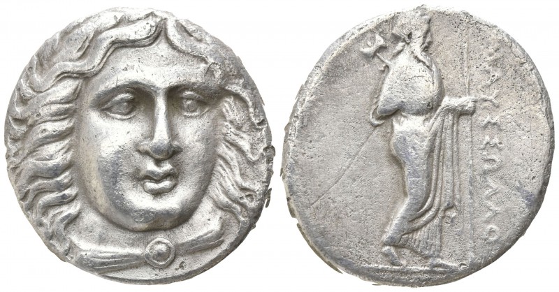 Satraps of Caria. . Maussolos 377-352 BC.
Tetradrachm AR

23mm., 14,70g.

H...