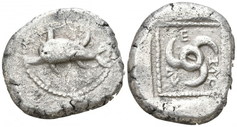 Dynasts of Lycia. Uncertain mint. Khäriga (Karikas) (?) 450-410 BC.
Stater AR
...