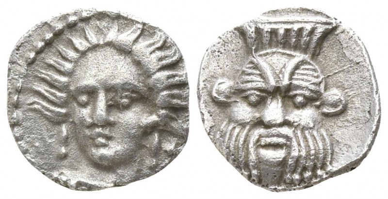 Cilicia. Uncertain mint circa 400 BC.
Obol AR

9mm., 0,71g.

Female head (A...